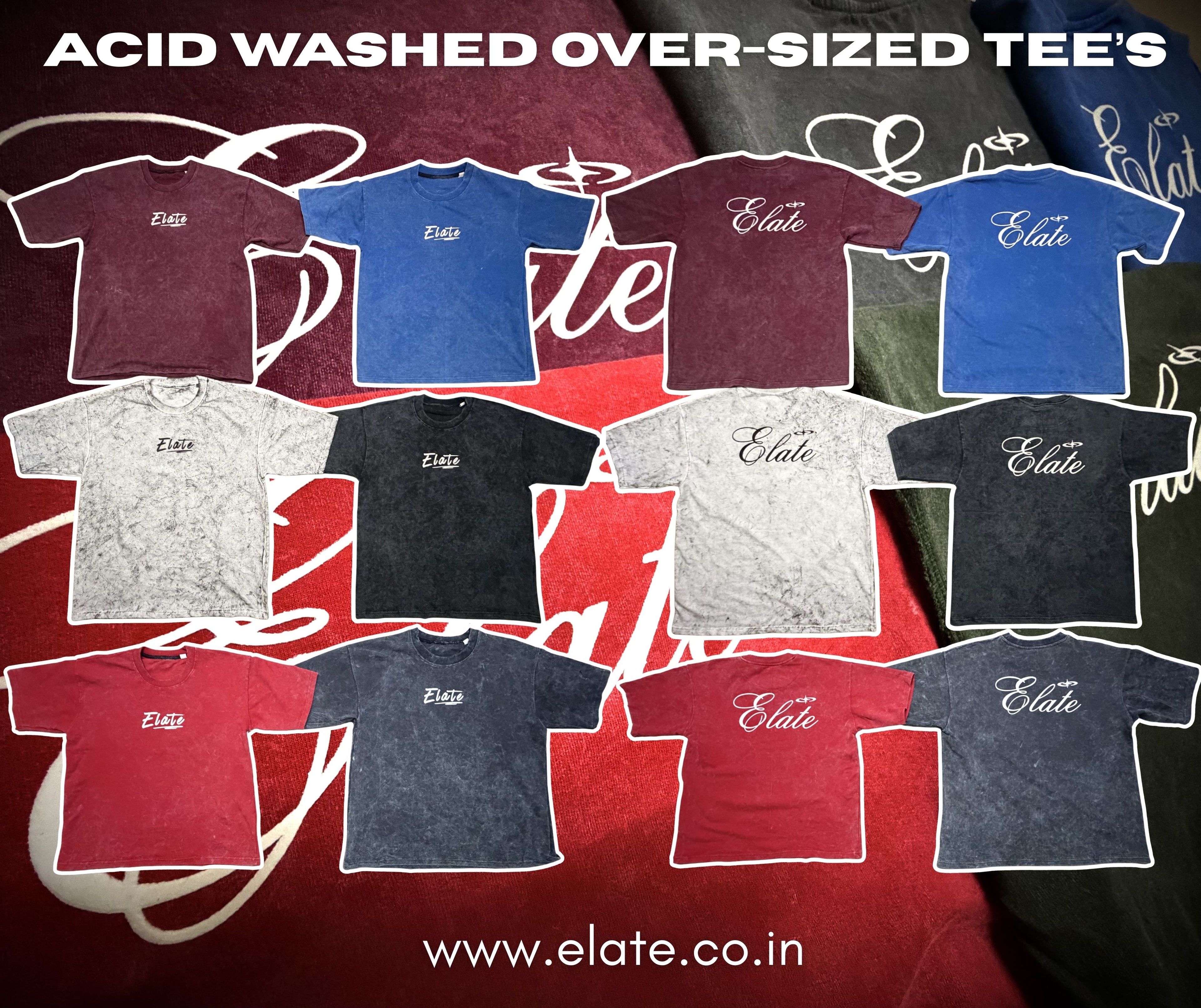 ELATE SIGNATURE| OVERSIZED TEE'S|